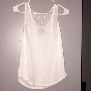 White lacy tank top